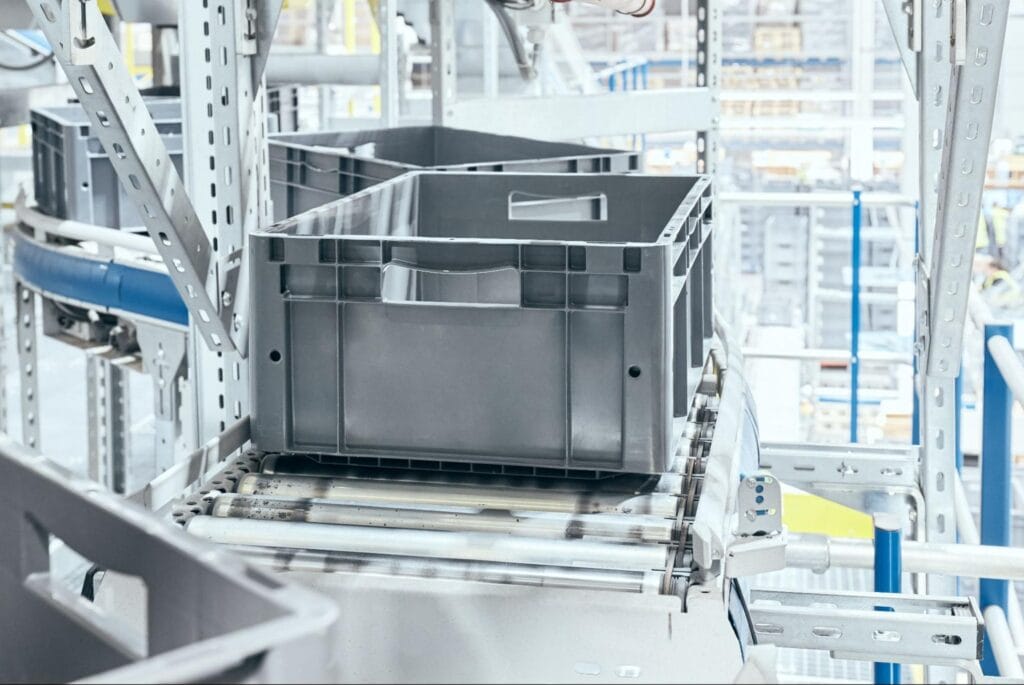 Automated storage systems utilizing conveyor technology for efficient container management.