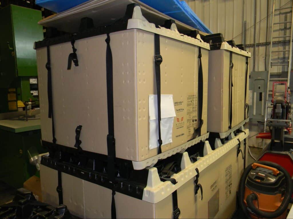 Durable storage containers with custom dunnage from Universal Package